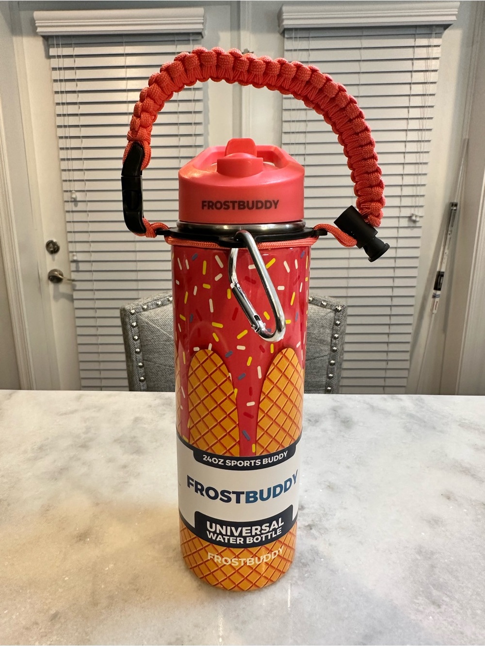 Frost Buddy Ice Cream Design Limited Edition Universal FlipTop 24oz Water Bottle